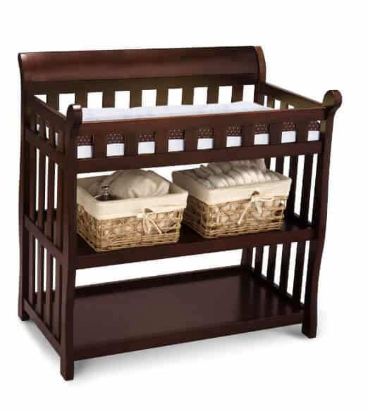 Turn a baby changing table into a DIY bookcase by