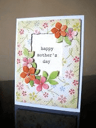 paper flower and mesh mother's day card