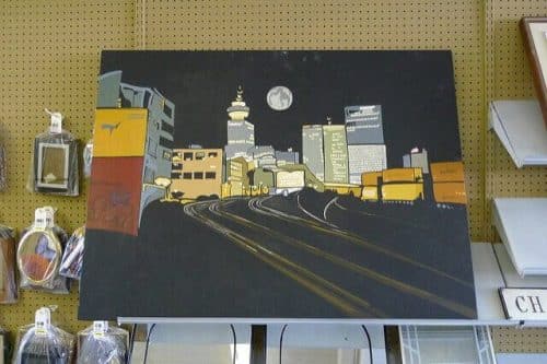 hand painted panel Gastown 36x48 $34.99 bby jmv | https://www.flickr.com/photos/jmv/3526957021/ via Creative Commons