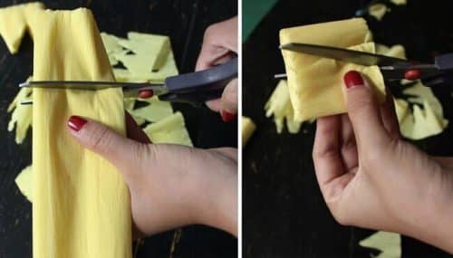 how to make a pinata - crepe paper