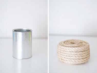 How to make an original vase with rope