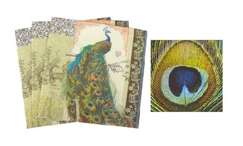 peacock napkins